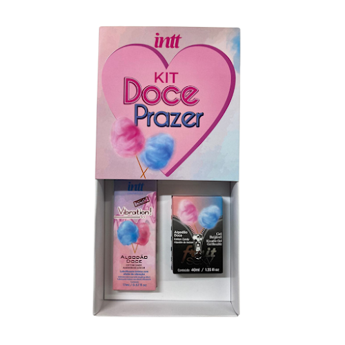 Kit Doce Prazer - Comestível | Algodão Doce e Efeito Vibrante - Intt Cosméticos