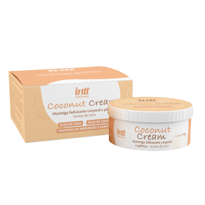 Coconut Cream Intt – Manteiga Hidratante Corporal e Pélvica Aroma de Coco 90g