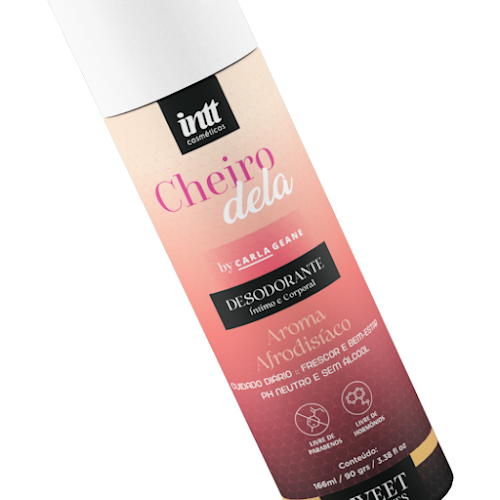 Desodorante Íntimo Cheiro Dela | Aroma Sedutor by Carla Geane - Intt Cosméticos