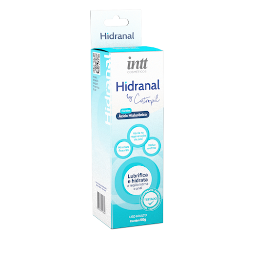 Hidranal Intt – Gel Lubrificante Anal Hidratante com Ácido Hialurônico 60g