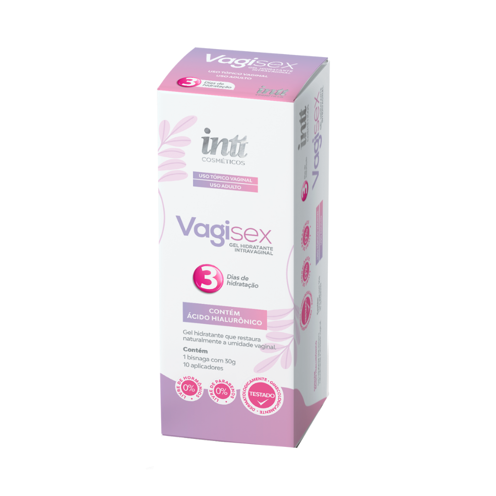 Hidratante Vaginal Vagisex Intt 30g com Ácido Hialurônico