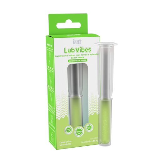 Lubrificante Lub Vibes Menta - Vibrante | Efeito Ice e Base Água - Intt Cosméticos
