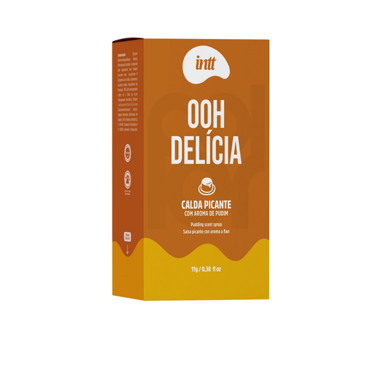 Oh Delícia Calda Pulsante Pudim - Comestível | Sabor Gourmet e Vibração - Intt Cosméticos