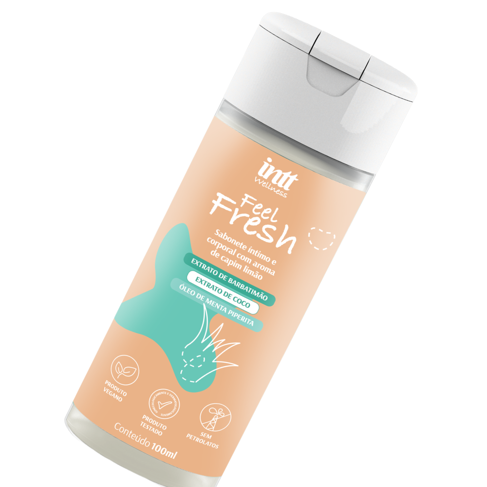 Sabonete Íntimo e Corporal Capim Limão Feel Fresh 100ml Intt