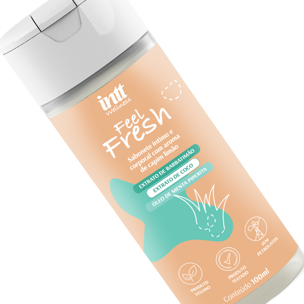 Sabonete Íntimo e Corporal Capim Limão Feel Fresh 100ml Intt