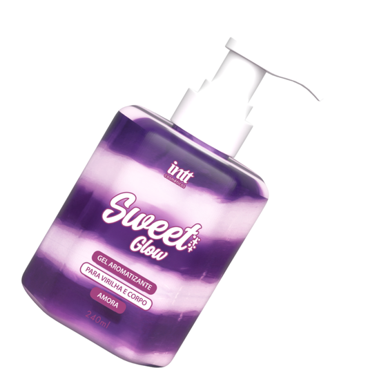 Óleo Corporal Iluminador Comestível Sweet Glow Amora 240ml Intt