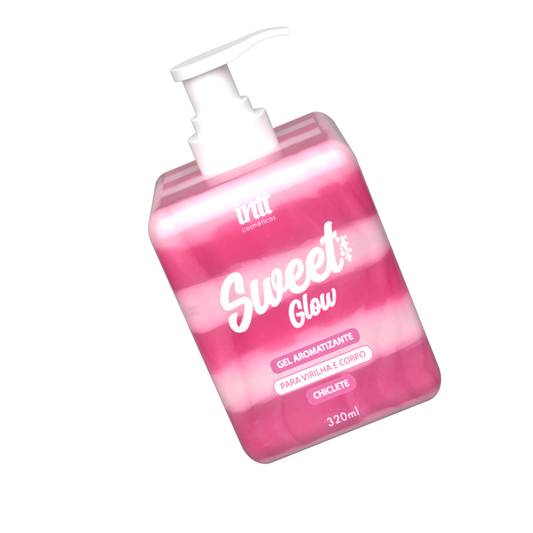 Sweet Glow Chiclete Intt 320ml – Gel Corporal Aromatizante Beijável