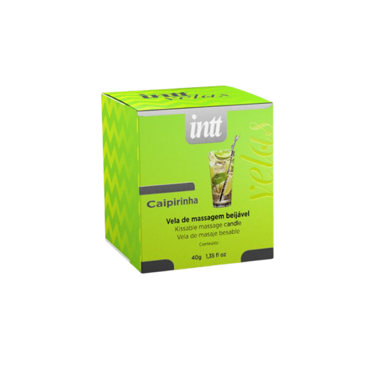 Vela de Massagem Caipirinha - Óleo Quente Corporal Cítrico e Exótico - Intt Cosméticos