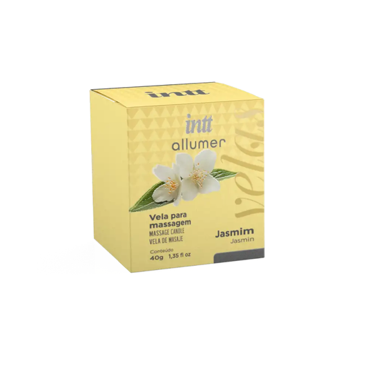 Vela de Massagem Jasmin - Óleo Quente Corporal Floral Afrodisíaco - Intt Cosméticos