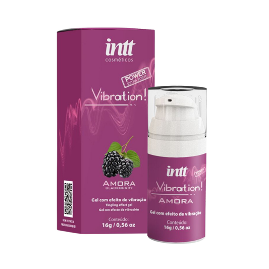 Vibration Amora Power - Gel Vibratório Estimulante Sabor Amora - Intt Cosméticos