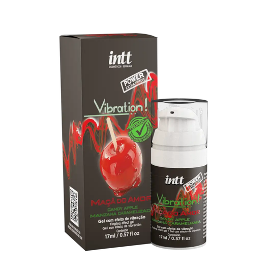 Vibration Power Maçã do Amor - Gel Estimulante Vibratório Comestível - Intt Cosméticos