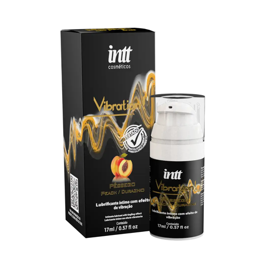 Vibration Pêssego - Gel Vibratório Estimulante Sabor Pêssego Comestível - Intt Cosméticos