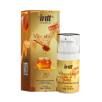 Vibration Power Mel - Gel Estimulante Vibratório Sabor Mel Comestível - Intt Cosméticos