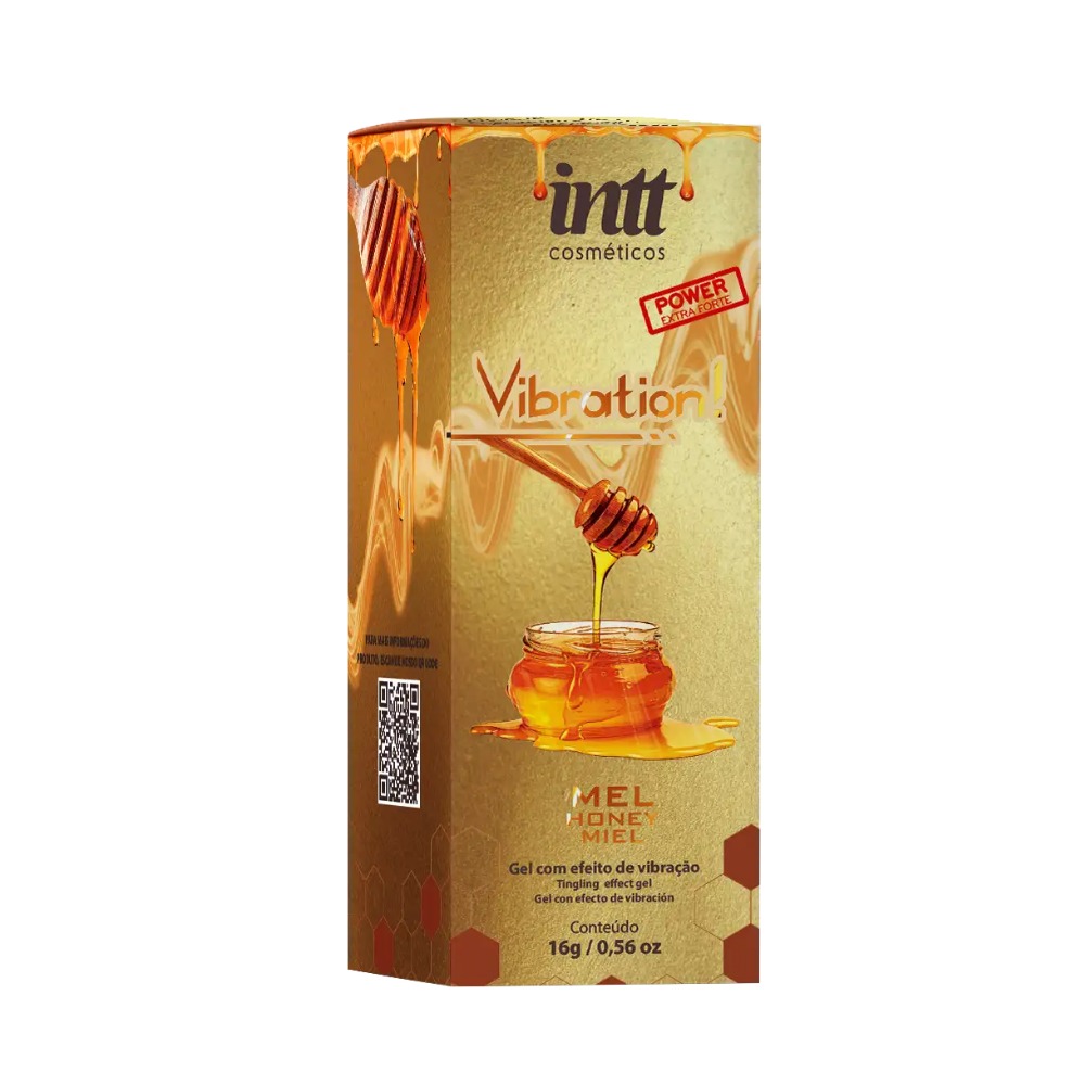 Vibration Power Mel - Gel Estimulante Vibratório Sabor Mel Comestível - Intt Cosméticos