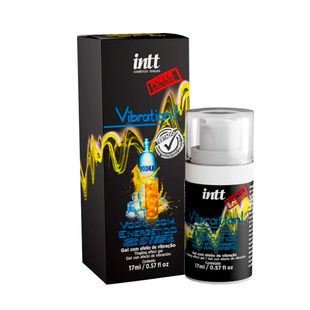 Vibration Power | Gel Estimulante Vibratório Sabor Vodka/Energético - Intt Cosméticos