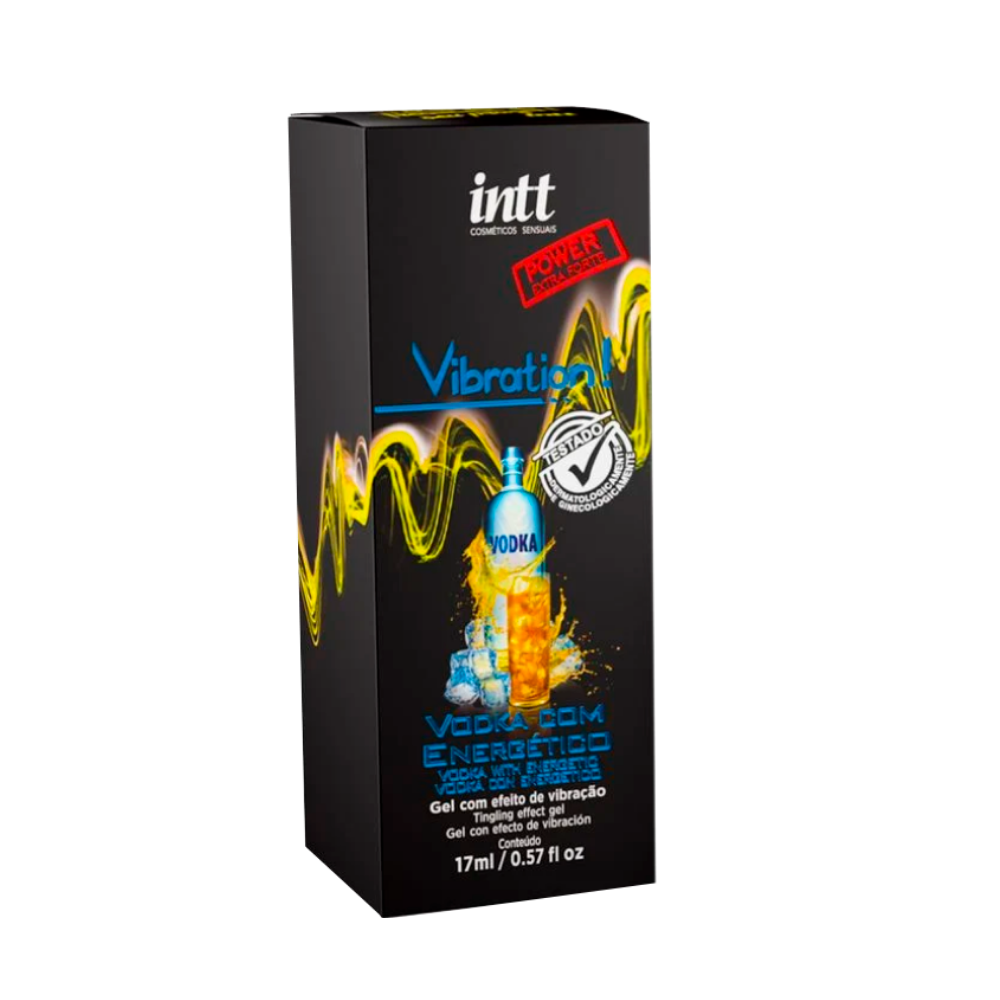 Vibration Power | Gel Estimulante Vibratório Sabor Vodka/Energético - Intt Cosméticos