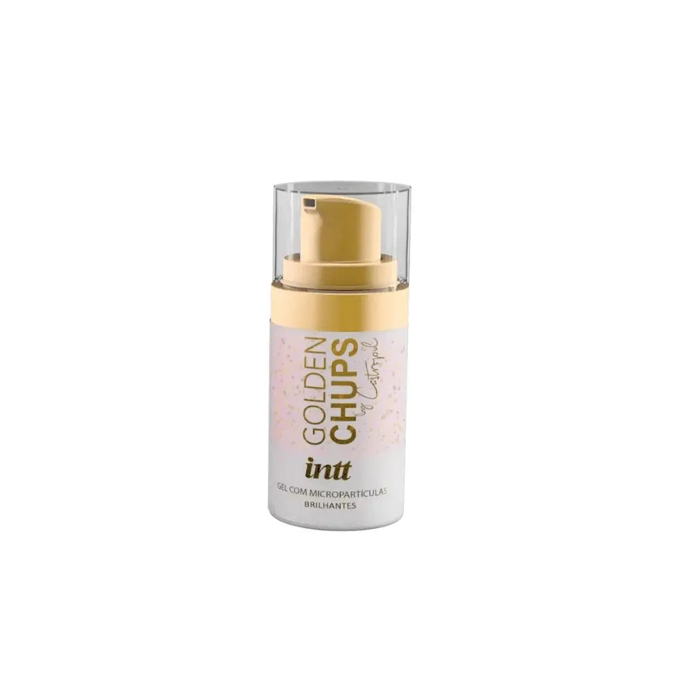 Golden Chups Intt Castropil Gel Comestível Glitter Dourado 17ml