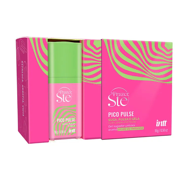 Pico Pulse Melancia - Gel Estimulante | Pulsante Comestível Sabor Fruta - Intt Cosméticos