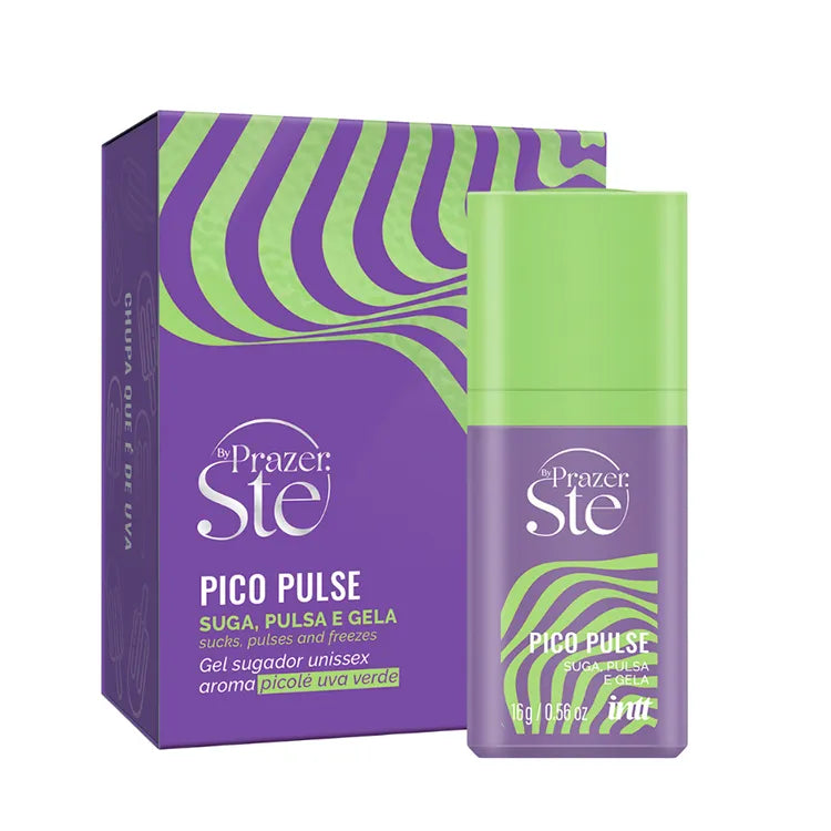 Pico Pulse Uva Verde - Gel Estimulante | Pulsante Comestível Sabor Uva - Intt Cosméticos