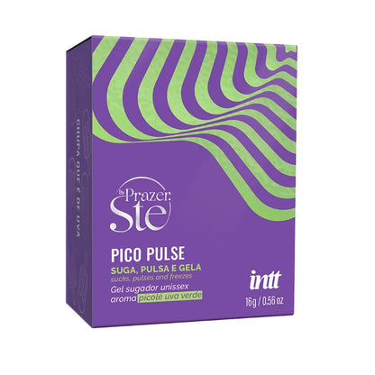 Pico Pulse Uva Verde - Gel Estimulante | Pulsante Comestível Sabor Uva - Intt Cosméticos