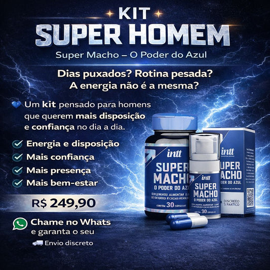 Kit masculino Super Homem- Poder do Azul Intt